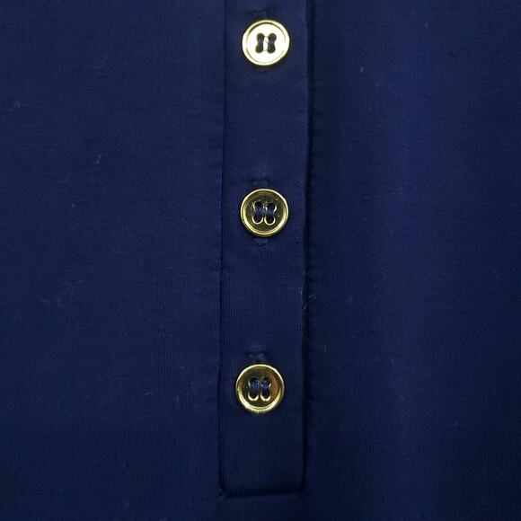 Chelsea & Theodore Nautical Shirt Dress 8 Navy Blue - Picture 5 of 8